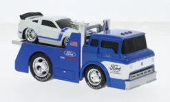 Ford C600 Flatbed, blau/weiss, 1966, Ford Perfomance, 1:64, Maisto