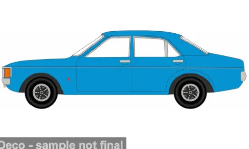 Ford Consul, blau, 1:76, Oxford