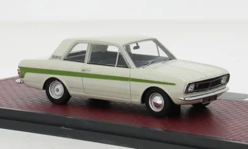 Ford Cortina Lotus MkII, weiss/grün, 1966, 1:43, Matrix