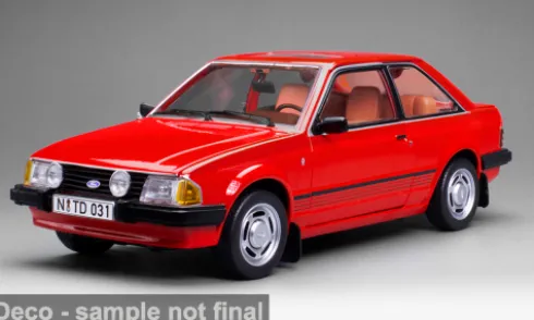 Ford Escort Mark III Ghia, rot, 1983, 1:18, Sun Star