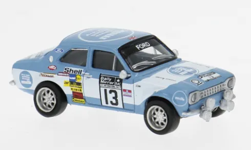 Ford Escort RS 1800 MKI, Rallye RAC Lombard, 1973, #13, T.Makinen, 1:87, Brekina