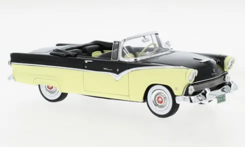 Ford Fairlane Sunliner, schwarz/hellgelb, 1955, 1:43, GIM - Great Iconic Models