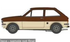 Ford Fiesta MK I, beige/dunkelrot, 1:76, Oxford
