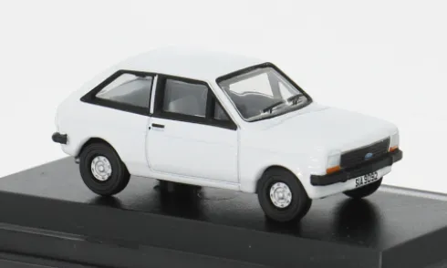 Ford Fiesta MK I, weiss, 1:76, Oxford