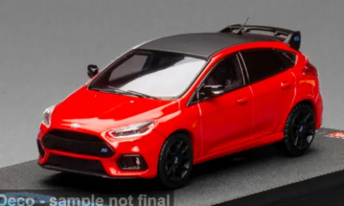 Ford Focus RS, rot/schwarz, 2018, 1:64, Sun Star