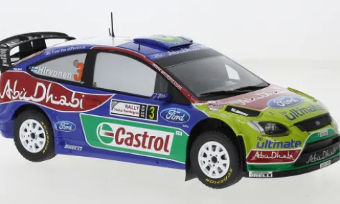 Ford Focus RS WRC, Rallye WM, Rallye Sardinien, 2009, #3, M.Hirvonen/J.Lehtinen, 1:24, IXO