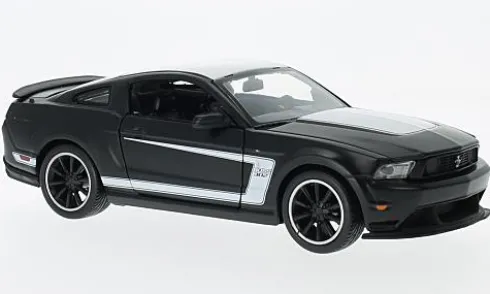 Ford Mustang Boss 302, schwarz/weiss, 1:24, Maisto