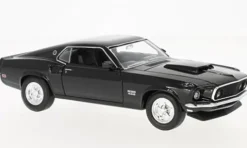 Ford Mustang Boss 429, schwarz, 1969, 1:24, Welly