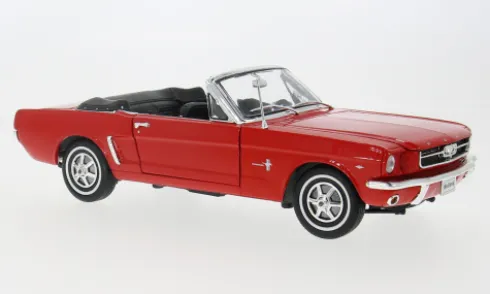 Ford Mustang Cabriolet, rot, 1964, 1:18, Welly