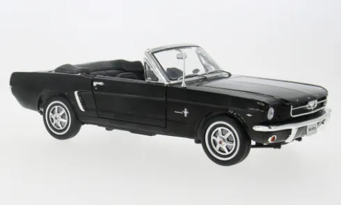 Ford Mustang Cabriolet, schwarz, 1964, 1:18, Welly