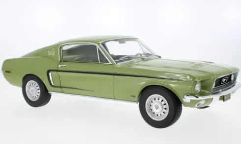 Ford Mustang Fastback GT, hellgrün, 1968, 1:12, Norev