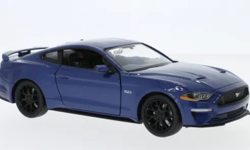 Ford Mustang GT, blau, 2018, 1:24, Motormax