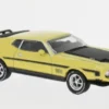 Ford Mustang Mach 1, gelb/schwarz, 1971, 1:64, Mini GT