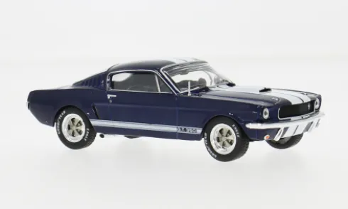Ford Mustang Shelby GT 350, dunkelblau/weiss, 1965, 1:43, IXO