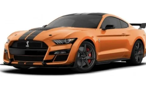 Ford Mustang Shelby GT500, orange/schwarz, 2020, 1:18, Maisto