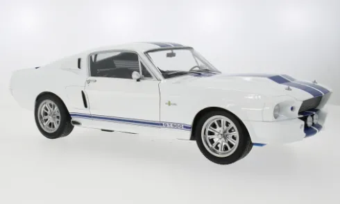 Ford Mustang Shelby GT500, weiss/blau, 1967, 1:12, KK Scale