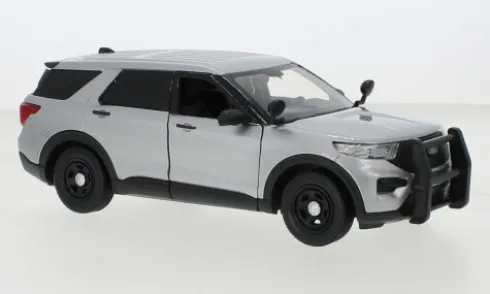 Ford Police Interceptor Utility, silber, 2022, 1:24, Motormax