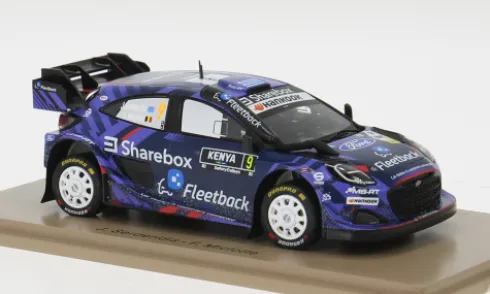 Ford Puma Rally1, Rallye Safari, 2025, #9, J.Serderidis/F.Miclotte, 1:43, Spark