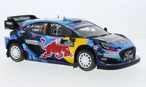 Ford Puma Rally1, Rallye WM, Rallye Schweden, 2023, Red Bull, #7, P-L.Loubet/N.Gilsoul, 1:18, IXO
