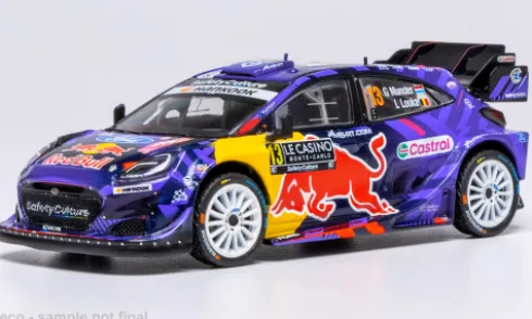 Ford Puma Rally1, WRC, Rally Monte Carlo, 2025, #13, G.Munster/L.Louka, 1:43, IXO