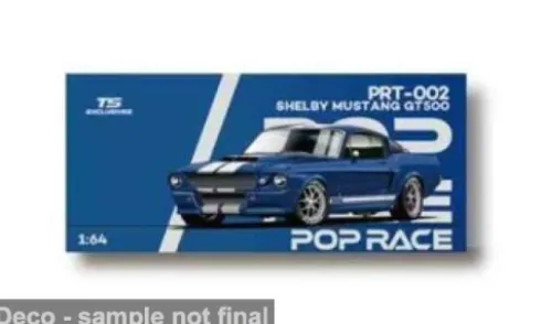 Ford Shelby Mustang GT500, blau/weiss, Tokyo Station Exclusives, 1:64, Pop Race