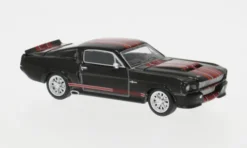 Ford Shelby Mustang GT500, dunkelanthrazit/rot, 1:64, Pop Race