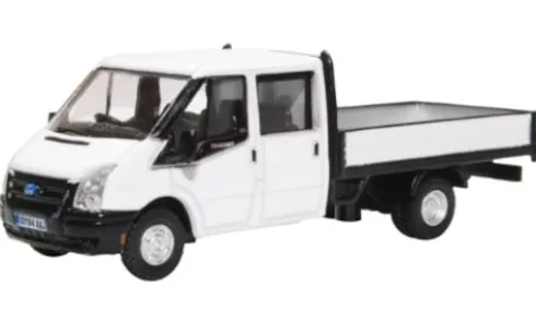 Ford Transit Double Cab Pickup, weiss, 1:76, Oxford