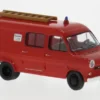 Ford Transit, rot/weiss, 1970, Feuerwehr, 1:87, Brekina