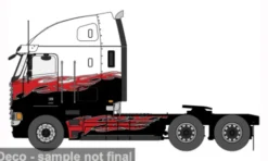 Freightliner Argosy, rot/schwarz, 2002, 1:64, IXO America