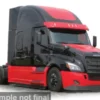 Freightliner Cascadia, schwarz/rot, 2018, 1:64, IXO America