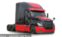 Freightliner Cascadia, schwarz/rot, 2018, 1:64, IXO America