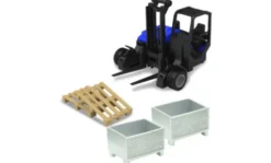 - Gabelstapler, blau/schwarz, 1:43, Bburago
