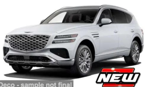 Genesis GV80, weiss, 2025, 1:43, Bburago