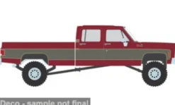 GMC Sierra Grande K2500 Crew Cab, dunkelrot/silber, 1977, 1:64, IXO America