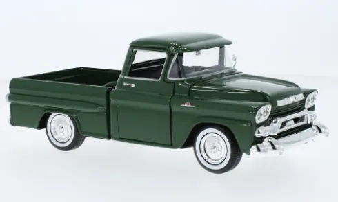 GMC 1000 Wideside, dunkelgrün, 1958, 1:24, Motormax