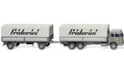 Hanomag Henschel Pritschenhängerzug, 1969, Friderici, 1:87, Wiking