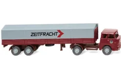 Hanomag Henschel Pritschensattelzug, 1961, Zeitfracht, 1:87, Wiking