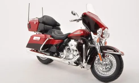 Harley Davidson FLHTK Electra Glide Ultra Limited, rot/dunkelbraun, 2013, 1:12, Maisto