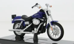Harley Davidson FXDBI Dyna Street Bob, blau, 2006, 1:18, Maisto