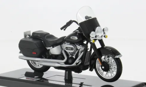 Harley Davidson Heritage Classic, schwarz, 2024, 1:18, Maisto