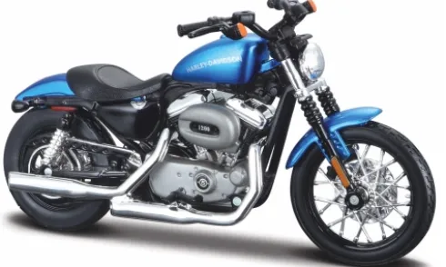 Harley Davidson XL 1200N Nightster, blau, 2012, 1:18, Maisto