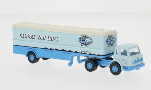 International Harvester, 1962, Global Van Lines, 1:87, Wiking