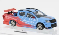 Isuzu D-Max Low Rider Safty Car 1.9, blau/rot, 2018, 1:64, BM Creations