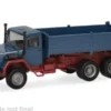 Iveco Hauber, blau/dunkelrot, 1:87, Herpa