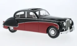 Jaguar MK VIII, schwarz/dunkelrot, 1957, 1:18, BoS-Models