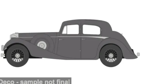 Jaguar SS, grau, 1:76, Oxford