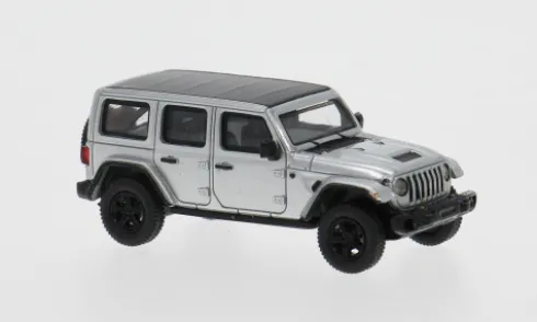 Jeep Wrangler, silber, 2017, 1:87, Micro City 87