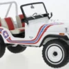 Jeep CJ-5 Super Jeep, weiss/Dekor, 1968, 1:18, Greenlight