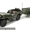 Jeep NECAF 1/4 Ton, oliv, 1955, NL, 1:43, Cararama