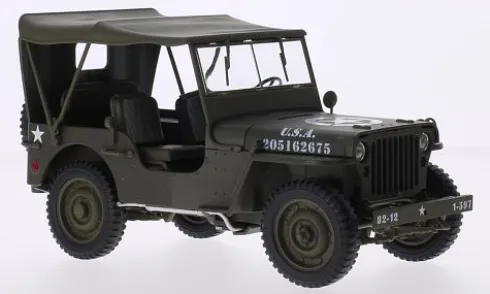 Jeep Willys, oliv, U.S. Army, 1:18, Welly